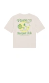 Junk Food Peanuts Racquet Club Oversized Tee In Neutral