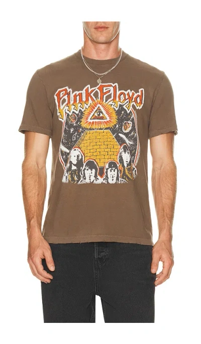 Junk Food Pink Floyd Pyramid Vintage Tee In Brown