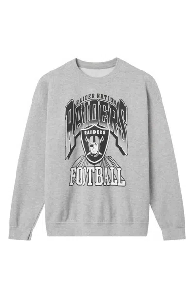 Junk Food Raiders All Pro Crewneck Sweatshirt In Heather Grey