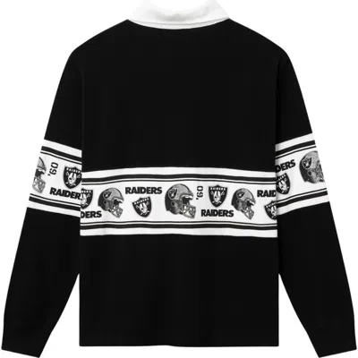 Junk Food Raiders Rugby Polo In True Black