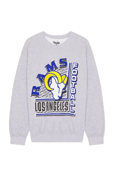 Junk Food Rams Backfield Crewneck In Grey