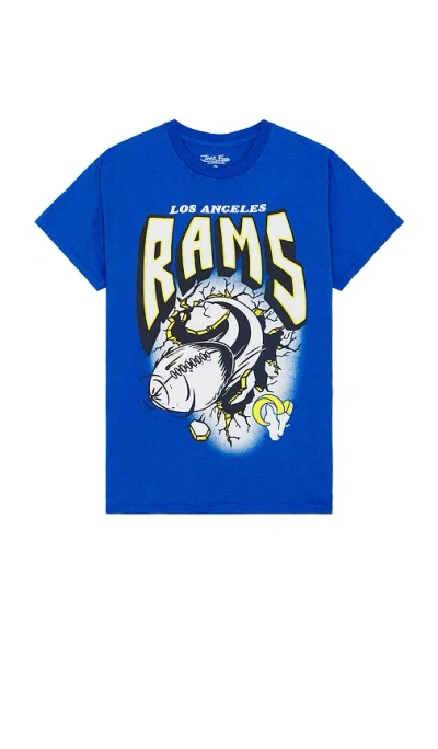 Junk Food Rams Breakthru Tee In Blue