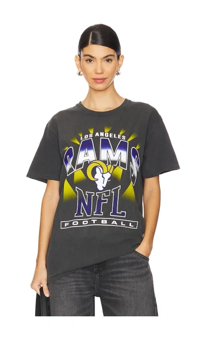 Junk Food Rams Chrome Vintage Tee In 미드나이트