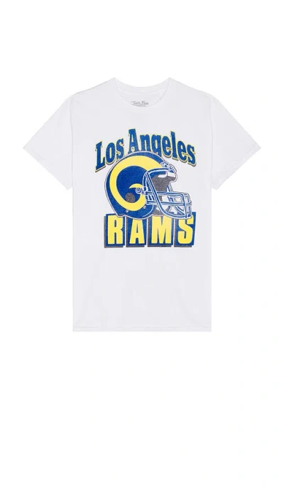 Junk Food Rams Throwback Helmut Tee In White