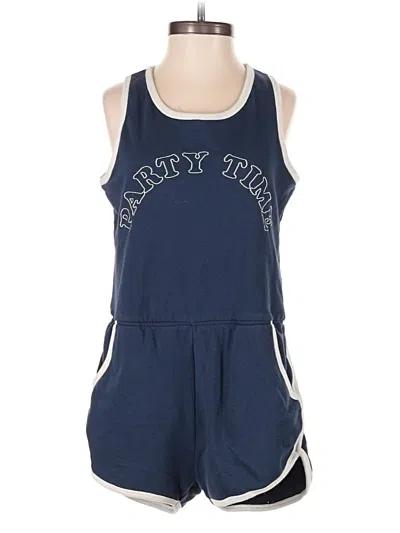 Pre-owned Junk Food Romper In Blue