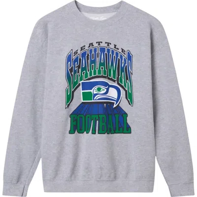 Junk Food Seahawks All Pro Crewneck Sweatshirt In Heather Grey