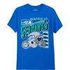 Junk Food Seahawks Checkdown Cotton Graphic T-shirt In Blue