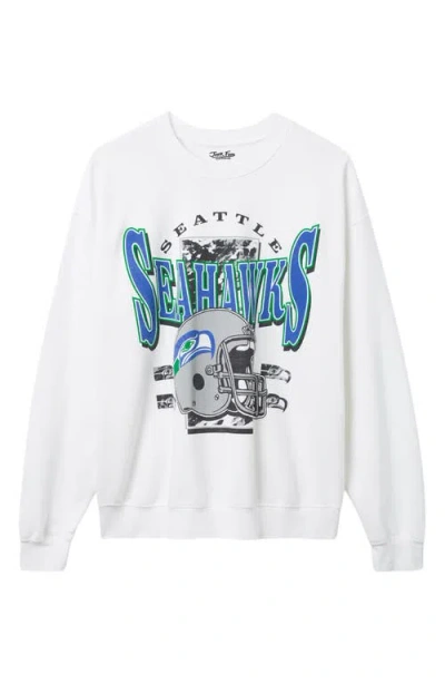 Junk Food Seattle Seahawks Conversion Graphic Sweatshirt In White