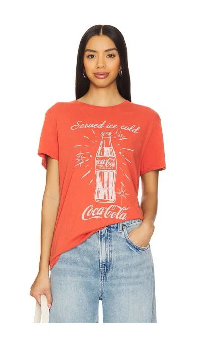 Junk Food Served Ice Cold Vintage Tee In 洗水红