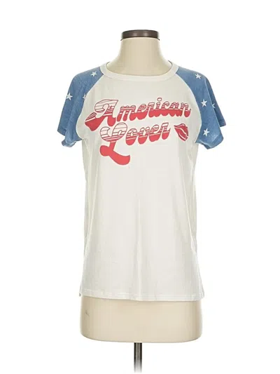 Pre-owned Junk Food Short Sleeve T-shirt In White