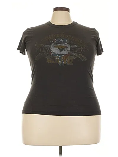 Pre-owned Junk Food Short Sleeve T-shirt In Black