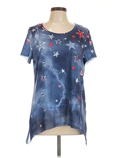 Pre-owned Junk Food Short Sleeve T-shirt In Blue