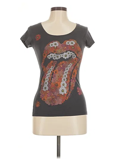 Pre-owned Junk Food Short Sleeve T-shirt In Gray