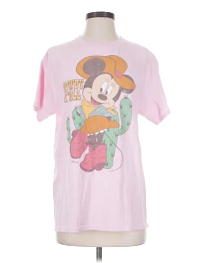 Pre-owned Junk Food Short Sleeve T-shirt In Pink