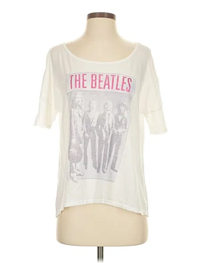 Pre-owned Junk Food Short Sleeve T-shirt In White