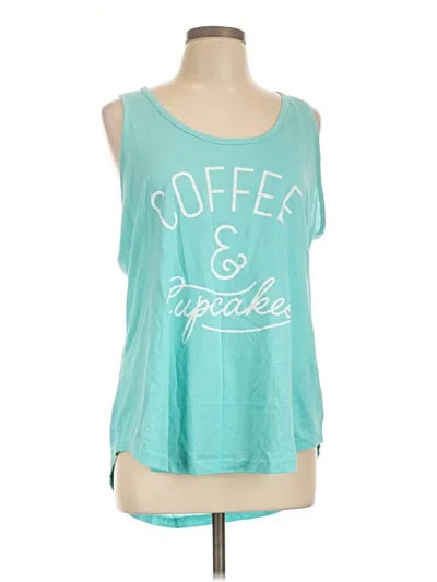 Pre-owned Junk Food Sleeveless T-shirt In Teal