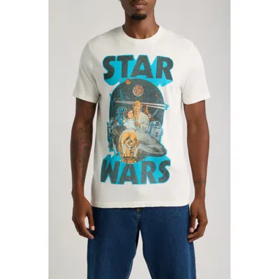 Junk Food Star Wars Poster Graphic T-shirt In White
