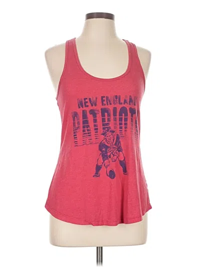 Pre-owned Junk Food Tank Top Red Halter Neckline Tops