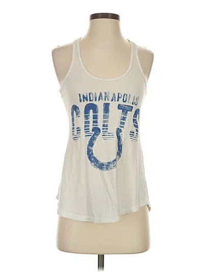 Pre-owned Junk Food Tank Top White Halter Neckline Tops