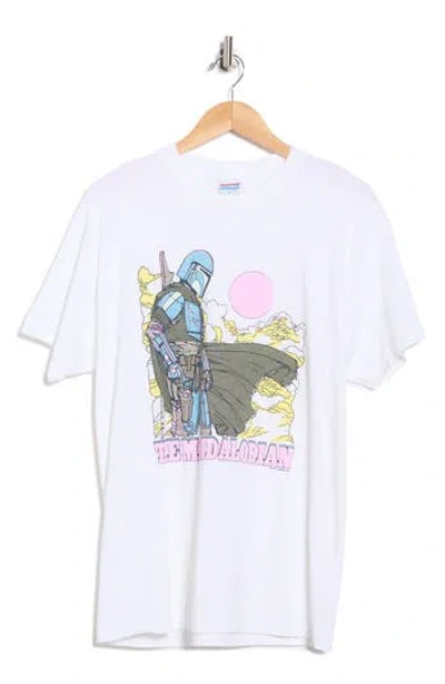 Junk Food Team Mandalorian Graphic T-shirt In White