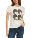 Shop Junk Food The Beatles Four Portraits T-shirt In Beige
