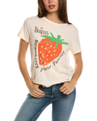 Junk Food The Beatles Strawberry Fields Forever T-shirt In Pink