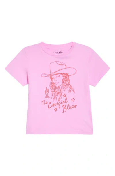 Junk Food The Cowgirl Blues T-shirt In Pink