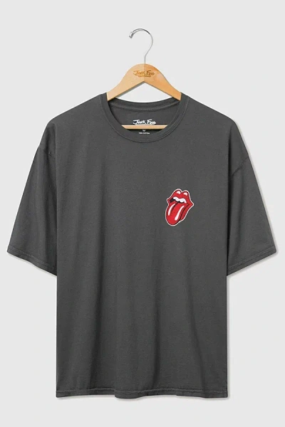 Junk Food The Rolling Stones Uk Flag Oversized Tee In Black, Men's At Urban Outfitters