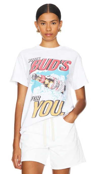 Junk Food This Bud's For You Tee In 白色
