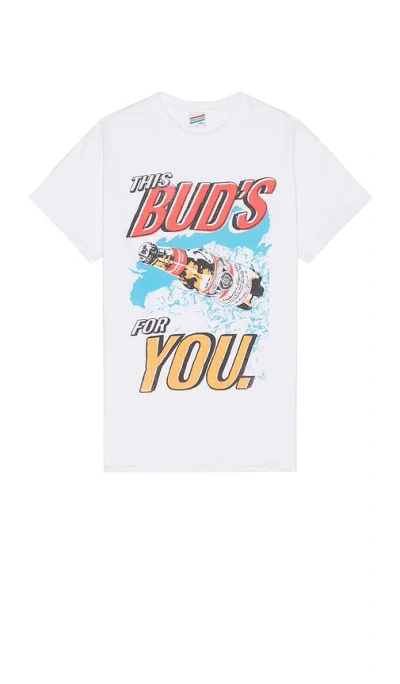 Junk Food This Buds For You Tee In 白色