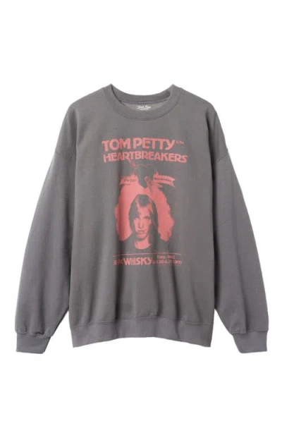 Junk Food Tom Petty & The Heartbreakers Graphic Sweatshirt In Charcoal
