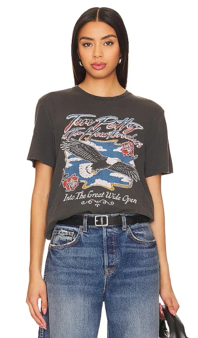 Junk Food Tom Petty Eagle Tee In Black