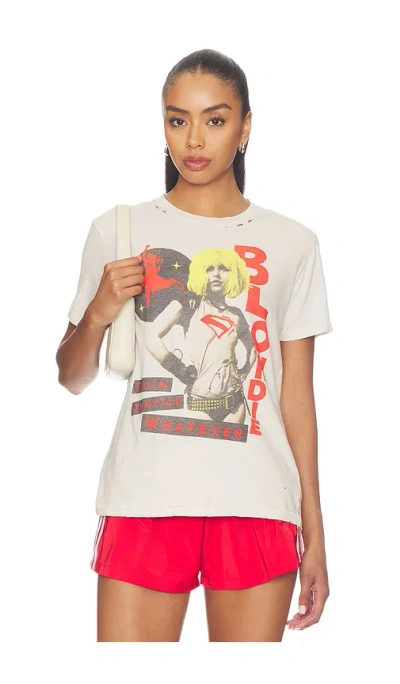 Junk Food Truth, Justice, Whatever The Vintage Destroy Tee In White