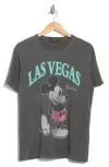 Junk Food Vegas Mickey Graphic T-shirt In Gray