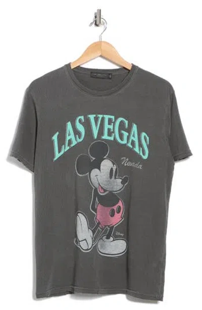 Junk Food Vegas Mickey Graphic T-shirt In Gray