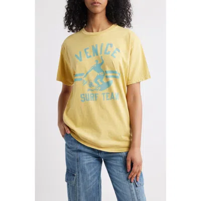 Junk Food Venice Surf Team Graphic T-shirt In Green