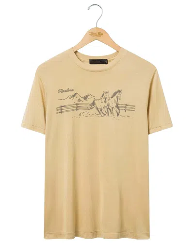 Junk Food Vintage Slim Fit Tissue Tee In Gold