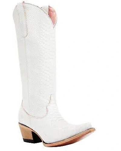 Pre-owned Junk Gypsy By Lane Women's Desert Highway Western Boot - Snip Toe - Jg0064e In Silver