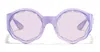 Junk Plastic Rehab Jello - Crystal Ball Sunglasses In Purple