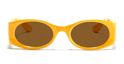 Junk Plastic Rehab Jinx - Yolk Sunglasses In Yellow