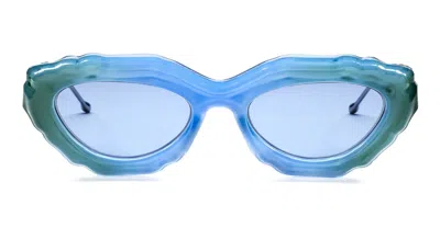 Junk Plastic Rehab Sunglasses In Blue