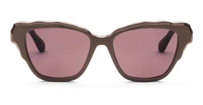 Junk Plastic Rehab Sunglasses In Brown