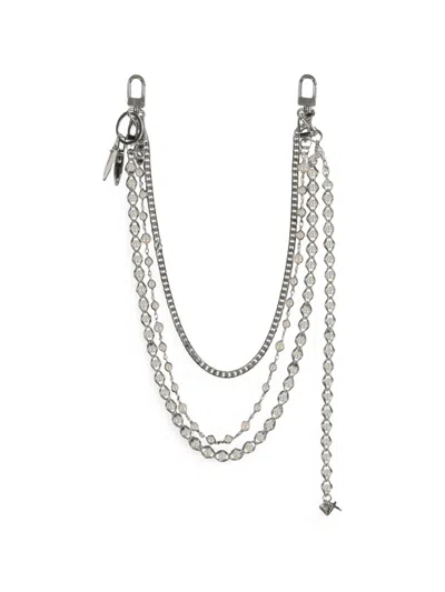 Jun/nakayama Charm-embellished Bag Chain In Purple