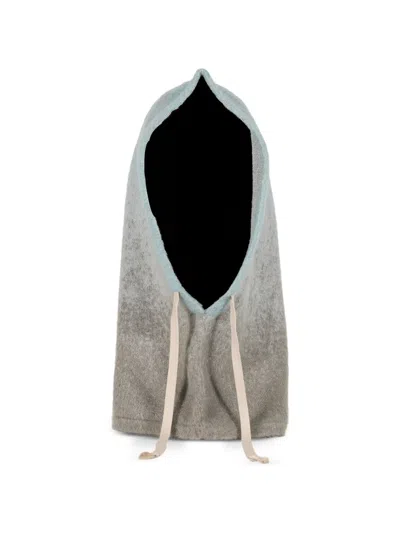 Jun/nakayama Gradient Drawstring Balaclava In Blue