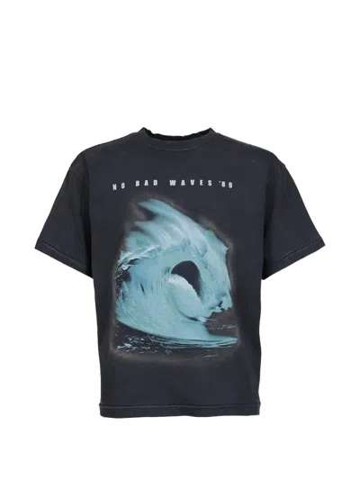 Jun/nakayama Graphic-print Box-fit T-shirt In Black
