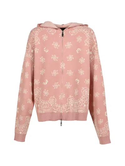 Jun/nakayama Paisley-jacquard Hoodie In Purple