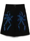 Juntae Kim Applique Shorts In Black