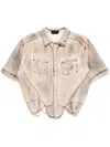 Juntae Kim Cropped Shirt In Black