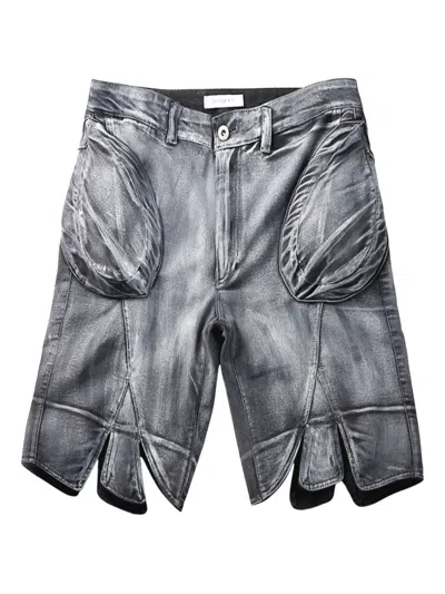 Juntae Kim Panelled Shorts In Gray