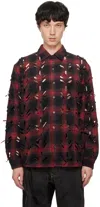Juntae Kim Laser-slashed Shirt In Red